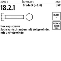Industrial Quality Supplies ASME B 18.2.1 Sechskantschraube UNF VG