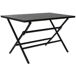 Gartenesstisch Wilkie 120x72 cm, Schwarz