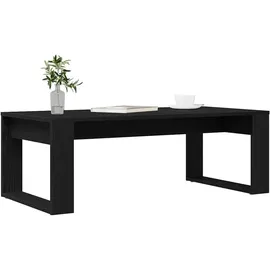 vidaXL Couchtisch Schwarz Eiche 102 x 50 x 35 cm