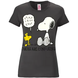 LOGOSHIRT Snoopy - Peanuts grau XS