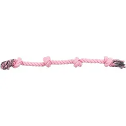 TRIXIE Schnur mit Knoten, für Hunde 95 cm pink