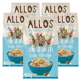Allos Amaranth Porridge Natur | Bio Frühstücksbrei vegan | 5 x 400g