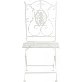 CLP Sibell Gartenstuhl 42 x 49 x 91,5 cm weiß 2er Set