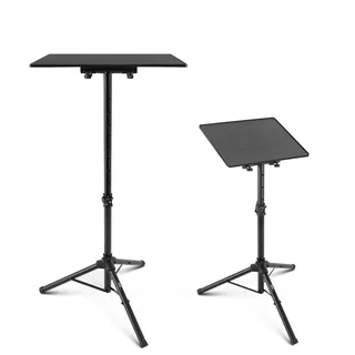 Pyle Universal Laptop Ständer - Laptop stand, Laptopständer & Projektor Ständer Stativ höhenverstellbar 65-100 cm, Bühne, Büro & Studio Beamer Stativ, DJ-Equipment & Projektoren, Beamer Halterung