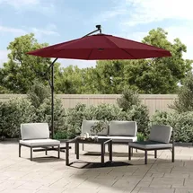 vidaXL Ersatzbezug Ampelschirm Polyester 300 cm Bordeauxrot