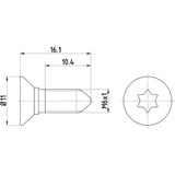 TEXTAR Schraube, Bremsscheibe TPM0008