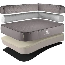 Knuffelwuff Hundebett Winslow XXL 120 x 80 cm grau