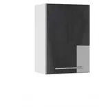 Vicco Badschrank Fame-Line Anthrazit Hochglanz/Weiß 50 x 72 cm