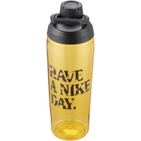 Nike Unisex – Erwachsene Hypercharge Chug Trinkflasche, Dark Sulfur/Black/Black, 709ml