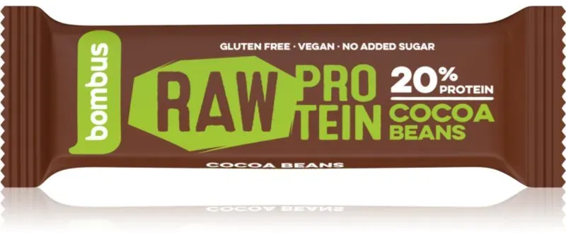 Bombus Raw Protein Proteinriegel Geschmack Cocoa Beans 50 g