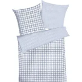 KAEPPEL Seersucker Wendebettwäsche Plaid blau 135x200+80x80 cm (503016)
