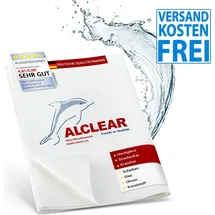 AlClear 950002 Ultra-Microfaser Fenstertuch streifenfrei 60x45 cm - Weiß