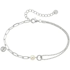 aniston jewelry & watches Armband Schmuck Geschenk Silber 925 mit Perlmutt silberfarben 22cm