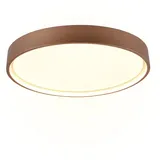 Trio LED Deckenleuchte Doha 1 rund braun
