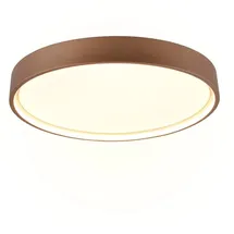 Trio LED Deckenleuchte Doha 1 rund braun