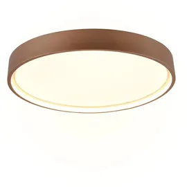 Trio LED Deckenleuchte Doha 1 rund braun