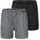 SCHIESSER Boxershorts Multipacks grau/schwarz S 2er Pack
