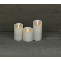 coen bakker LED Kerze 10 cm 12,5 cm 15 cm beige