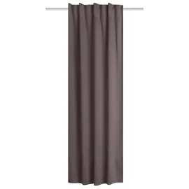 HOMEbasics Schmidt Fertiggardine Blacky 140 x 225 cm Polyester Braun
