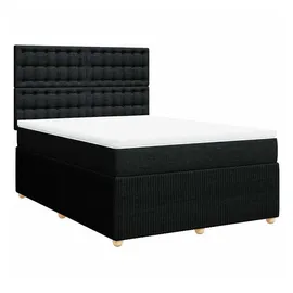 vidaXL Boxspringbett 140 x 200 cm Schwarz