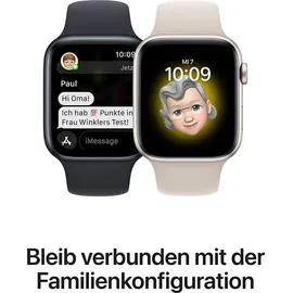 Apple Watch SE 2022 GPS 40 mm Aluminiumgehäuse mitternacht, Sportarmband mitternacht