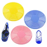 Tragbarer Flaschenträger mit Griffen, robuster Getränkeuntersetzer und Tasche, Silikonmatte für Getränke mit exquisiter Textur, für Tassen, Flaschen, Snacks, Reiseutensilien(3pcs-a)