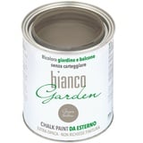 bianco Shabby® Extra Beständige Kreidefarbe für den Außenbereich - 1 Liter GRIGIO TORTORA Farbe auch für Holz und Möbel - Chalk Paint Outdoor Holzfarbe für Haus und Garten