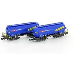 HOBBYTRAIN H23485 N 2-er Set Uacs Silowagen 