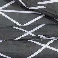 VidaXL Bettwäsche-Set Grau 220x240 cm Baumwolle