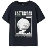 NAME IT T-Shirt NKMTHOMAS SS NREG TOP BOX PB grau 122/128 EU
