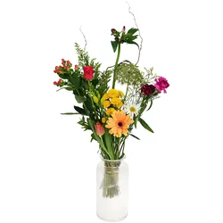 Blumenstrauß Feldstrauß mit Vase, verschiedene Größen