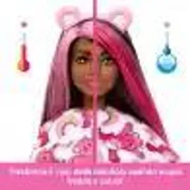Barbie Cutie Reveal Glücksbärchis-Reihe mit Accessoires und Hurrabärchi-Kostüm, 10 Überraschungen
