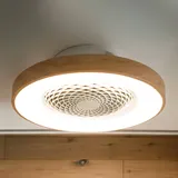 Mantra Iluminación Tibet Deckenventilator mit LED holz/weiß
