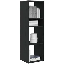 vidaXL Bücherregal Schwarz 34x31x112 cm Holzwerkstoff