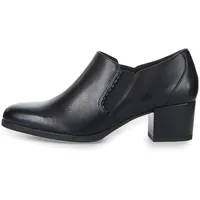 TAMARIS Hochfrontpumps »Oceana«, Blockabsatz, Businessschuh, Schlupfschuh mit Stretcheinsätzen, Gr. 37, schwarz, , 57638917-37