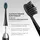 AILORIA SHINE BRIGHT Set Schwarz-Silber + Aufsteckbürsten Charcoal 6 St.