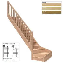 DOLLE Raumspartreppe Paris 280,5 cm Eiche