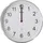 MEBUS Funk-Wanduhr 30,0 cm Ø30cm grau/silber/weiß