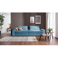 alina Big-Sofa »Sandy«, 266 cm breit und 98 cm tief, in modernem Cordstoff blau