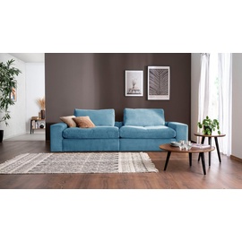 alina Big-Sofa »Sandy«, 266 cm breit und 98 cm tief, in modernem Cordstoff blau