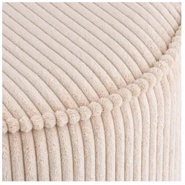 House Nordic Pouf Liv Samt 40 x 35 x 40 cm Beige