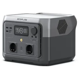 ecoflow eu ECOFLOW Tragbare Powerstation RIVER 2 MAX, 512 Wh Solargenerator mit LiFeP04, Schnellladung in 1 Stunde, bis zu 1000 W Leistung, Balkonkraft für Notstrom/Camping/Wohnmobile