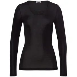 Hanro Woolen Silk Unterhemd Schwarz XS