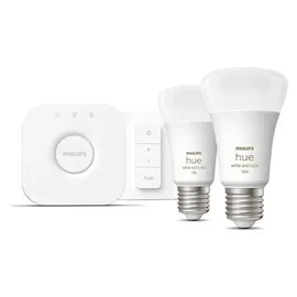 Philips Hue White & Color Ambiance 2 x E27 + Steg & Dimmer