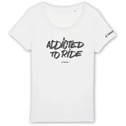 Fanatic Girls Tee SS Addicted white Damen Shirt 21 FA Fashion, Größe: M