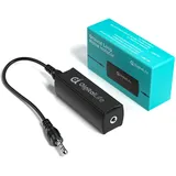 DigitalLife HumBlock Mini | 3,5 mm TRS Ground Loop Isolator & Hum Eliminator, Passiver Entstörfilter für Geräte, Kopfhörer und Lautsprecher, Buchse auf Buchse (GLI-35A, 1er-Pack)