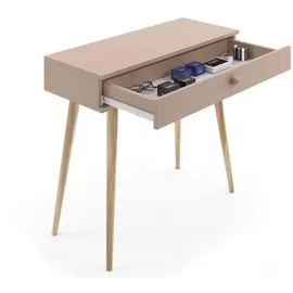 bettso Schminktisch, Beige, Holzwerkstoff, 1 Schubladen, 90x80x39 cm, Wohnzimmer, Wohnzimmertische, Konsolentische