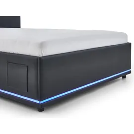 Meise Möbel Circle Polsterbett mit LED Beleuchtung