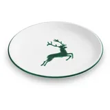 Gmundner Keramik Grüner Hirsch, Dessertteller Cup 20 cm,