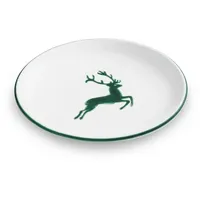 Gmundner Keramik Grüner Hirsch, Dessertteller Cup 20 cm,